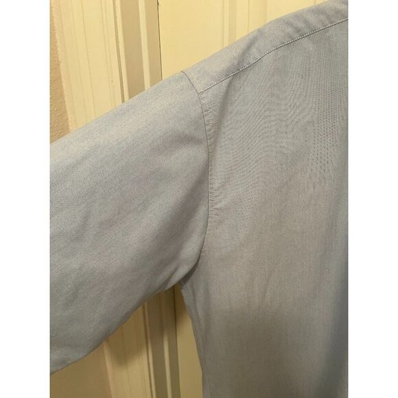 Bill Blass Studio Mens XLT Light Blue Button-Up Shirt With Comfort‎ Flex Collar - Picture 5 of 11